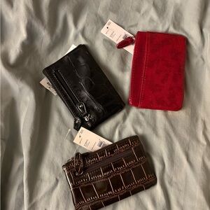 Stylish Crocodile Pattern Wallet Trio